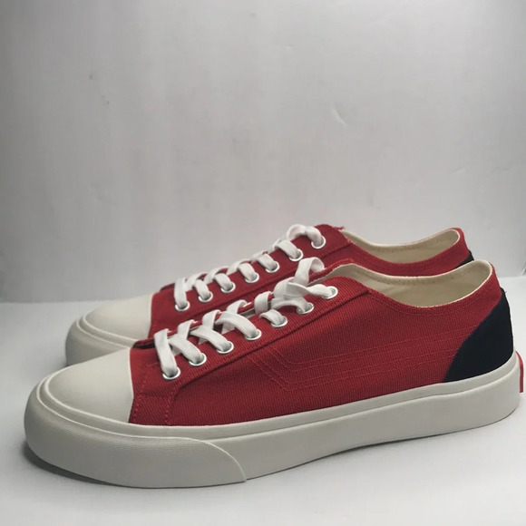 NWOT Article No. 1007 Red Canvas Sneakers - Picture 6 of 11